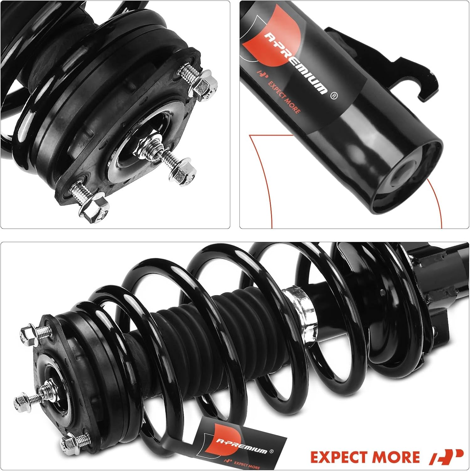 A-Premium Front Complete Strut & Coil Spring Assembly Compatible with Ford Transit Connect 2010 2011 2012 2013, 2-PC Set