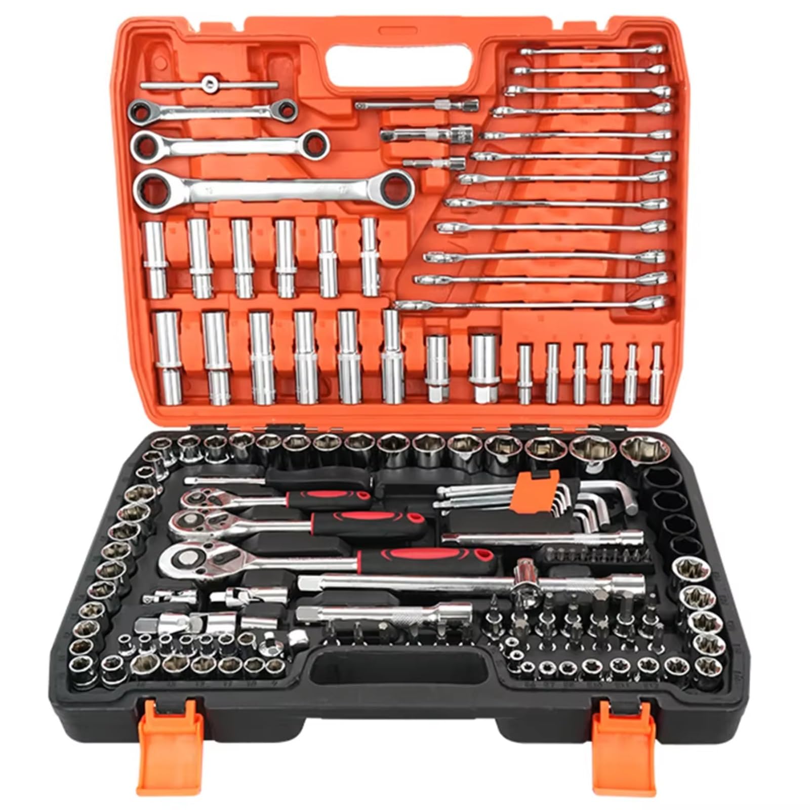 Maletín herramientas multiusos Juego Herramientas Mano Para El Hogar Juego Herramientas Reparación De Automóviles Juego De Llaves De Tubo Destornillador De Trinquete 151 Uds.