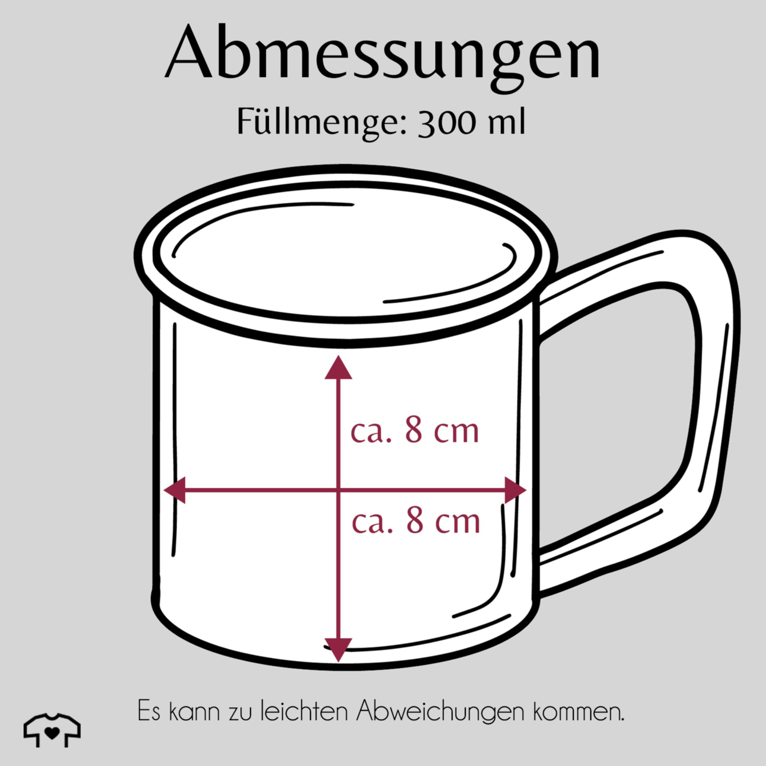 Emaille-Tasse Mit Spruch – „Bitte Herr, Lass Hirn Regnen“ – Weiß Mit Silbernem Rand, 300 Ml (robust & Spülmaschinengeeignet)