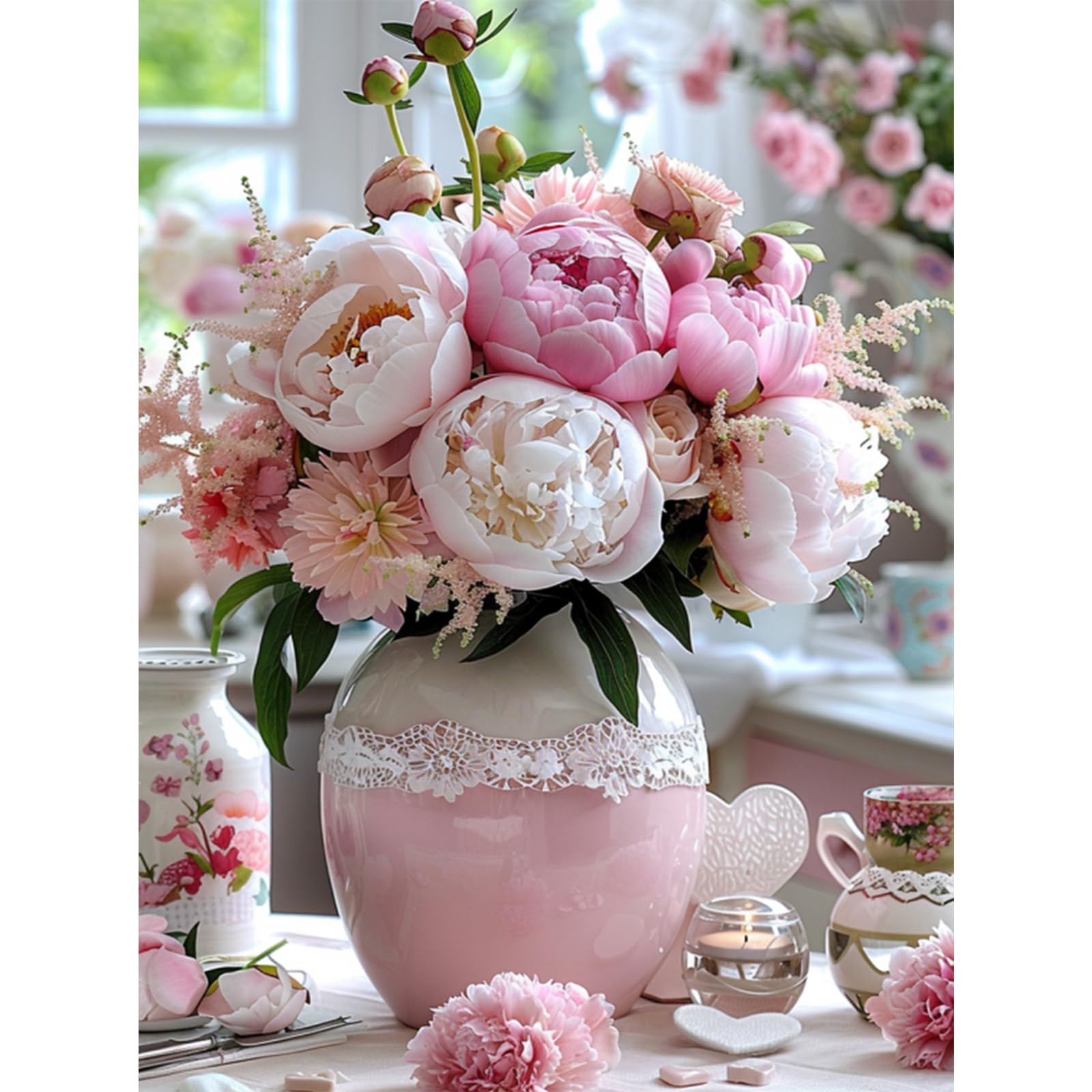 ricuved vase fleurs diamond painting 5d