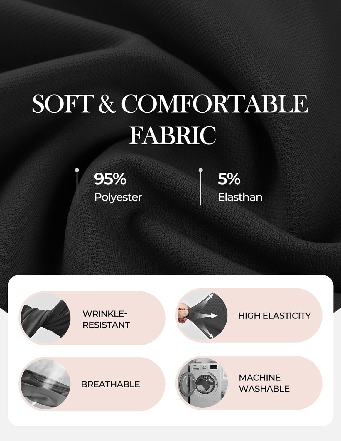 GRACE KARIN Work Dresses for Women 2026 Short Sleeve Bodycon Business Midi Dress Lapel V Neck Office Church Sheath Outfits - Image 6