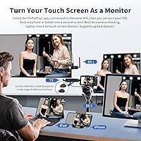 Vista 5 de Kit extensor inalámbrico HDMI 1Receptor USB-C, Plug & Play 165FT/50M Portátil 2.4G/5G Expansión simultánea inalámbrica para múltiples pantallas