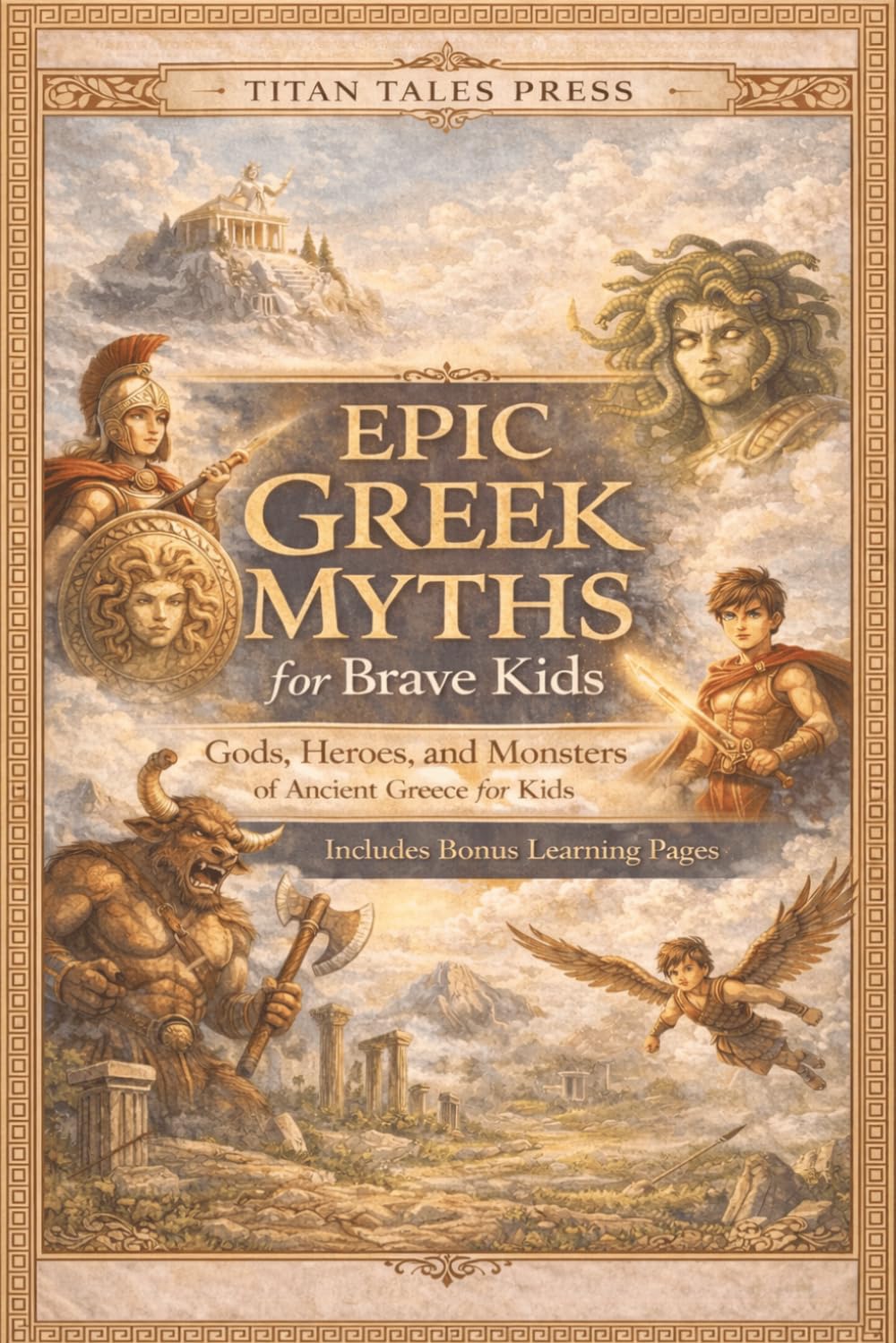 Epic Greek Myths For Brave Kids: Gods, Heroes, and Monsters of Ancient Greece | Greek Mythology for Kids Ages 7–10