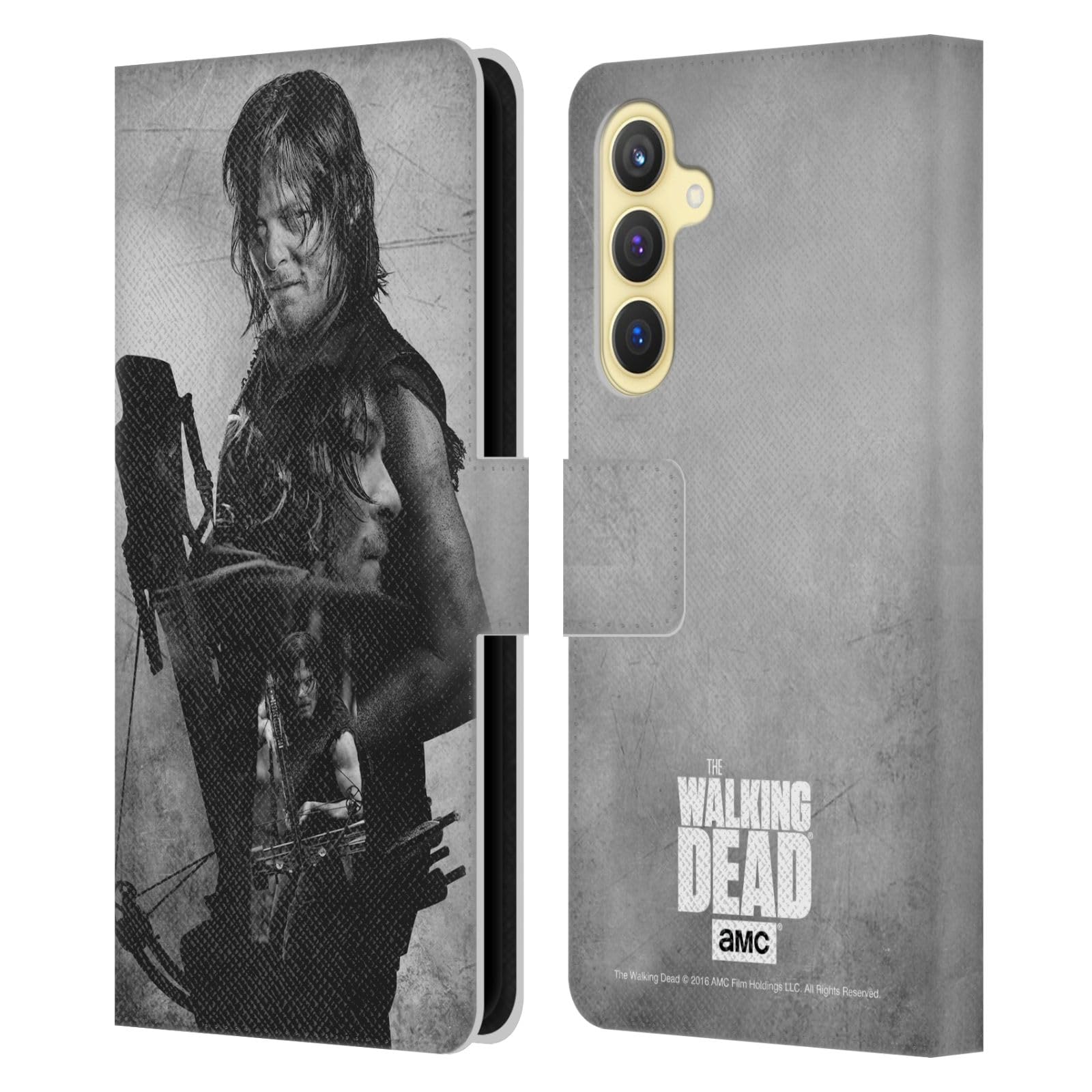 Carcasa de Cuero Samsung Galaxy S23 FE 5G tipo libro original de The Walking Dead 7