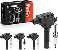 Vista 1 de A-Premium Juego de 4 paquetes de bobinas de encendido y bujías de iridio compatibles con Subaru Outback 2015-2019 2.5L, Forester 2017-2018