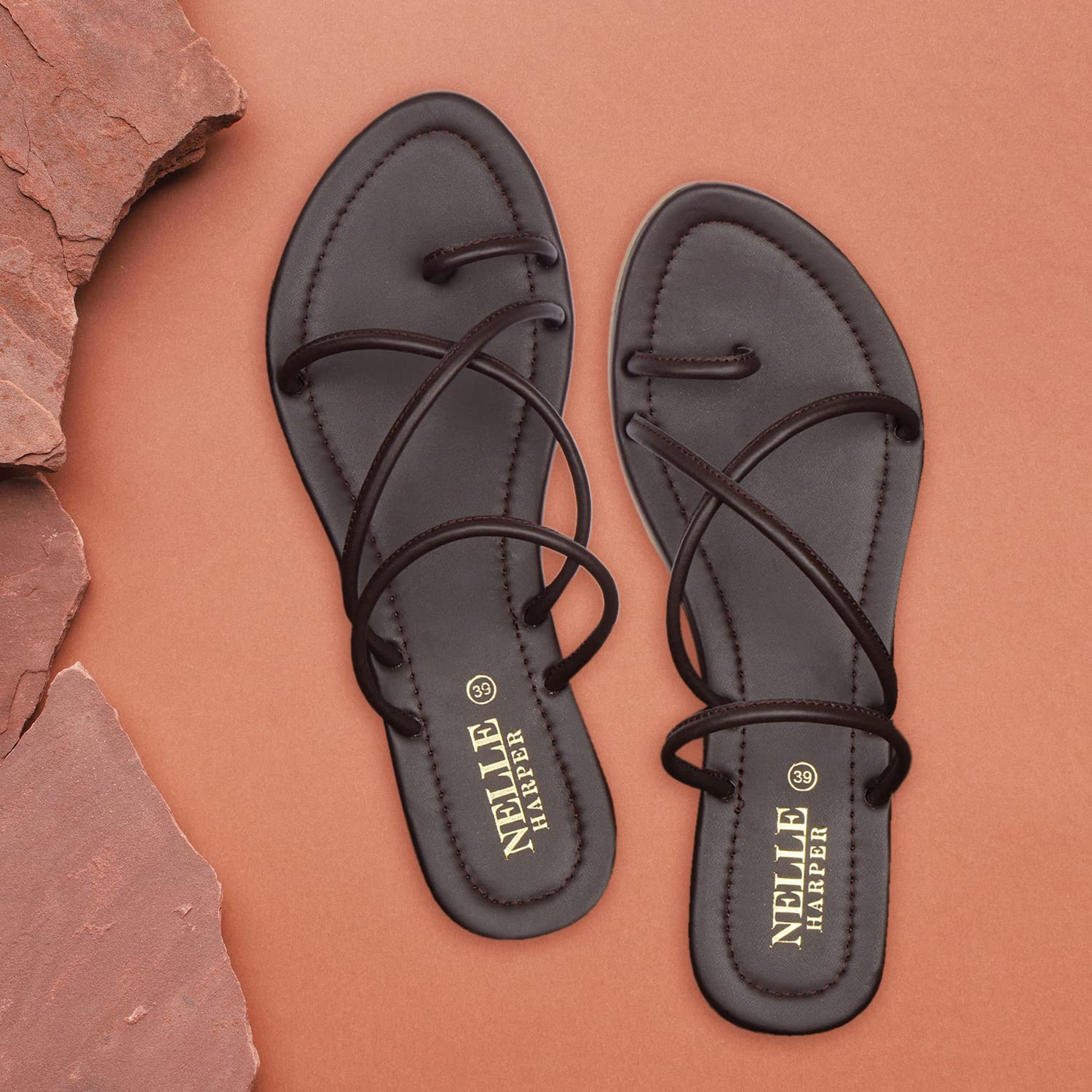 Nelle Harper Womens NHJKE001 Dark Brown Sandal-6 Kids UK (NHJKE004) (B0B4P1YXLT) Amazon Price History, Amazon Price Tracker