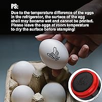Vista 4 de SAVITA Lindos sellos de huevo para huevos frescos con sello de huevo para suministros (grabado con "huevos frescos")