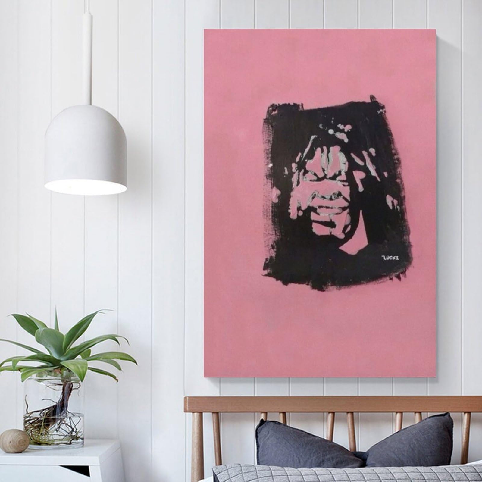 絵画 my room Amazon.com: IVNE HY5V Lucki Watch My Back 4 Canvas Poster Wall