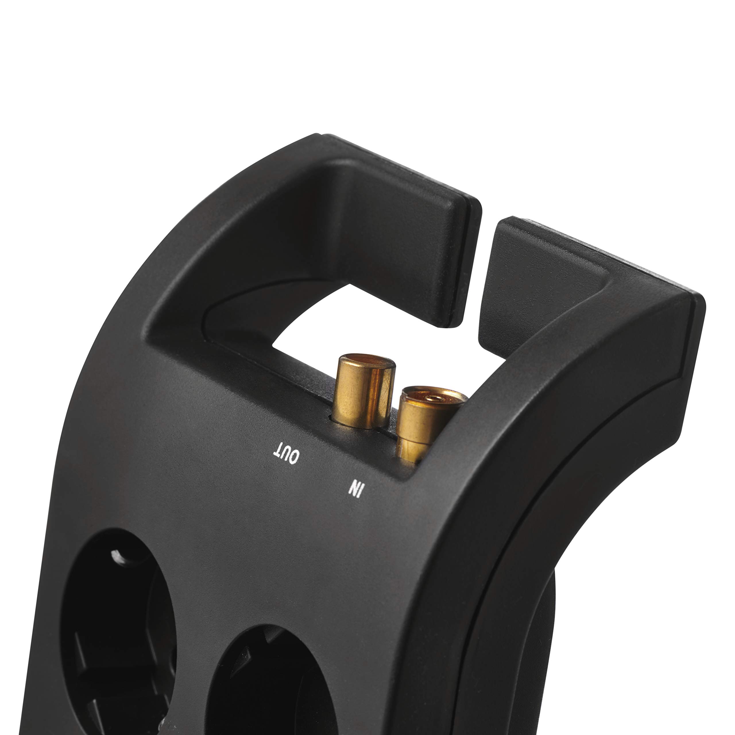 EMOS P54252 - Ciabatta elettrica con protezione da sovratensione, cavo da 3 m con interruttore e indicatore LED, presa multipla con contatto di protezione, 1800 J, corrente di scarico 15000 A