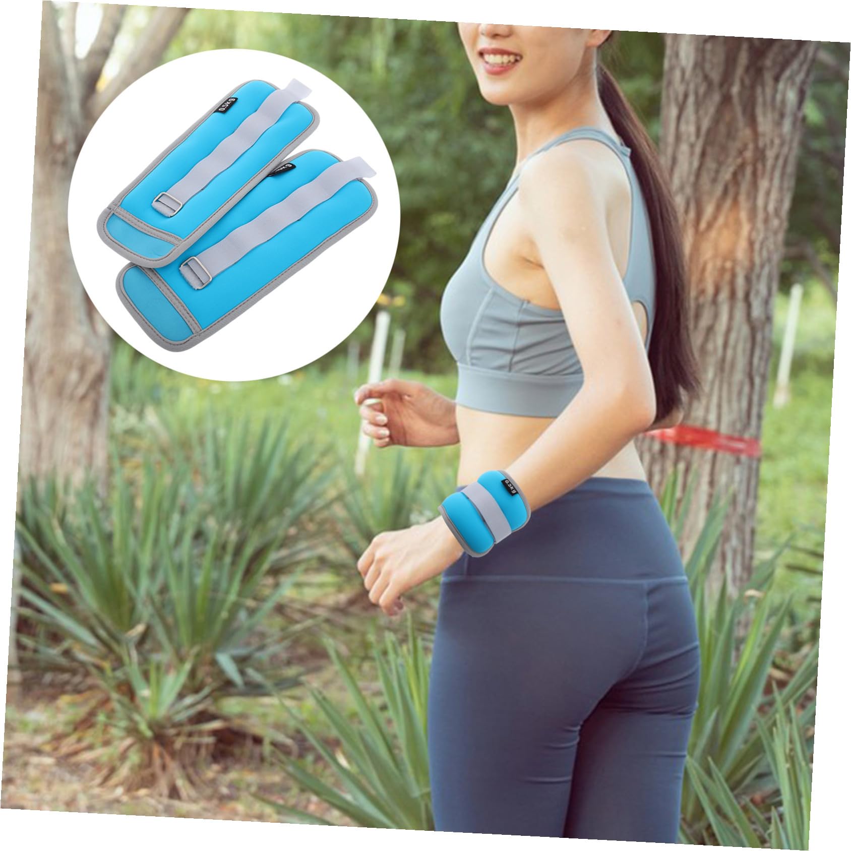 Garneck 2 piezas Pesas Tobillos y Muñecas Ajustables Resistentes y Cómodas para Correr y Entrenamiento de Fuerza Gimnasio para Mujer y Hombre
