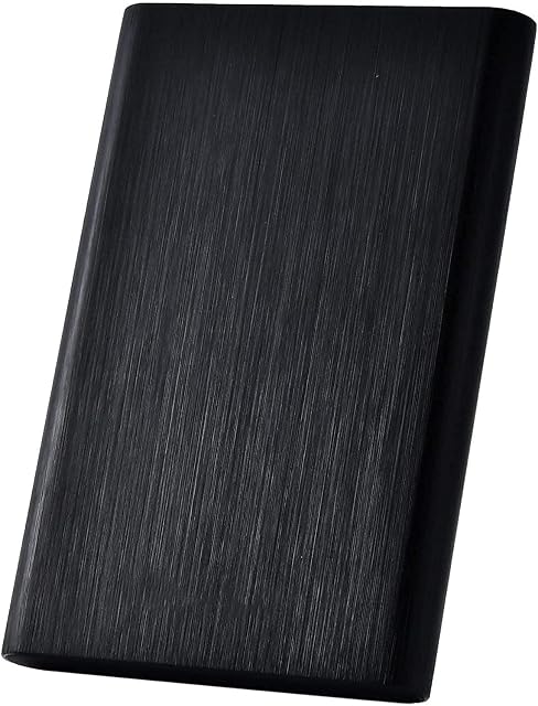 Javflow External Solid State Drive 2TB, Hard Drive Solid State External USB3.1 Type-C Hard Drive 2TB for PC, Laptop, Phones and More-2TBblack