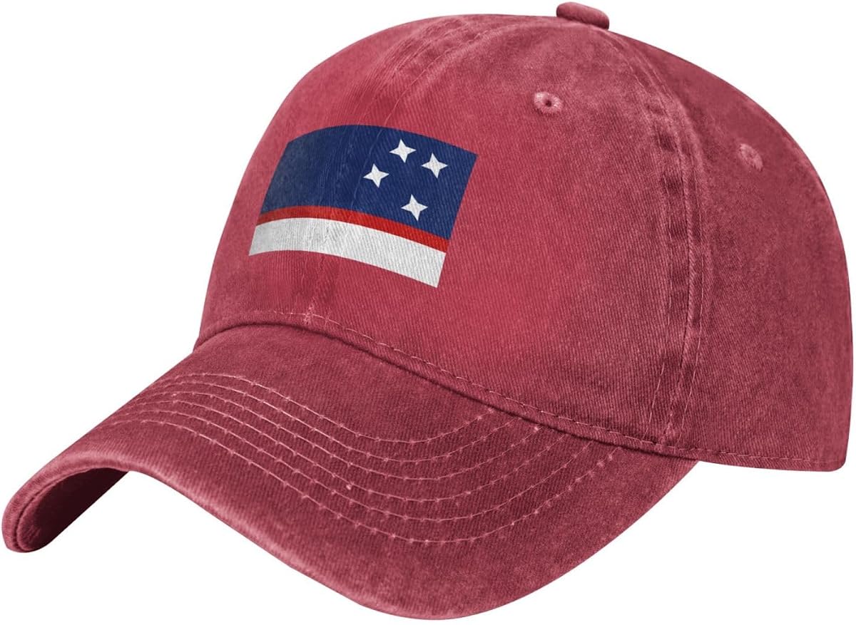 Gorra de béisbol de la bandera de la Patagonia para hombres y mujeres, ajustable, estilo vintage, de algodón lavado, estilo vaquero, sombrero de golf para papá