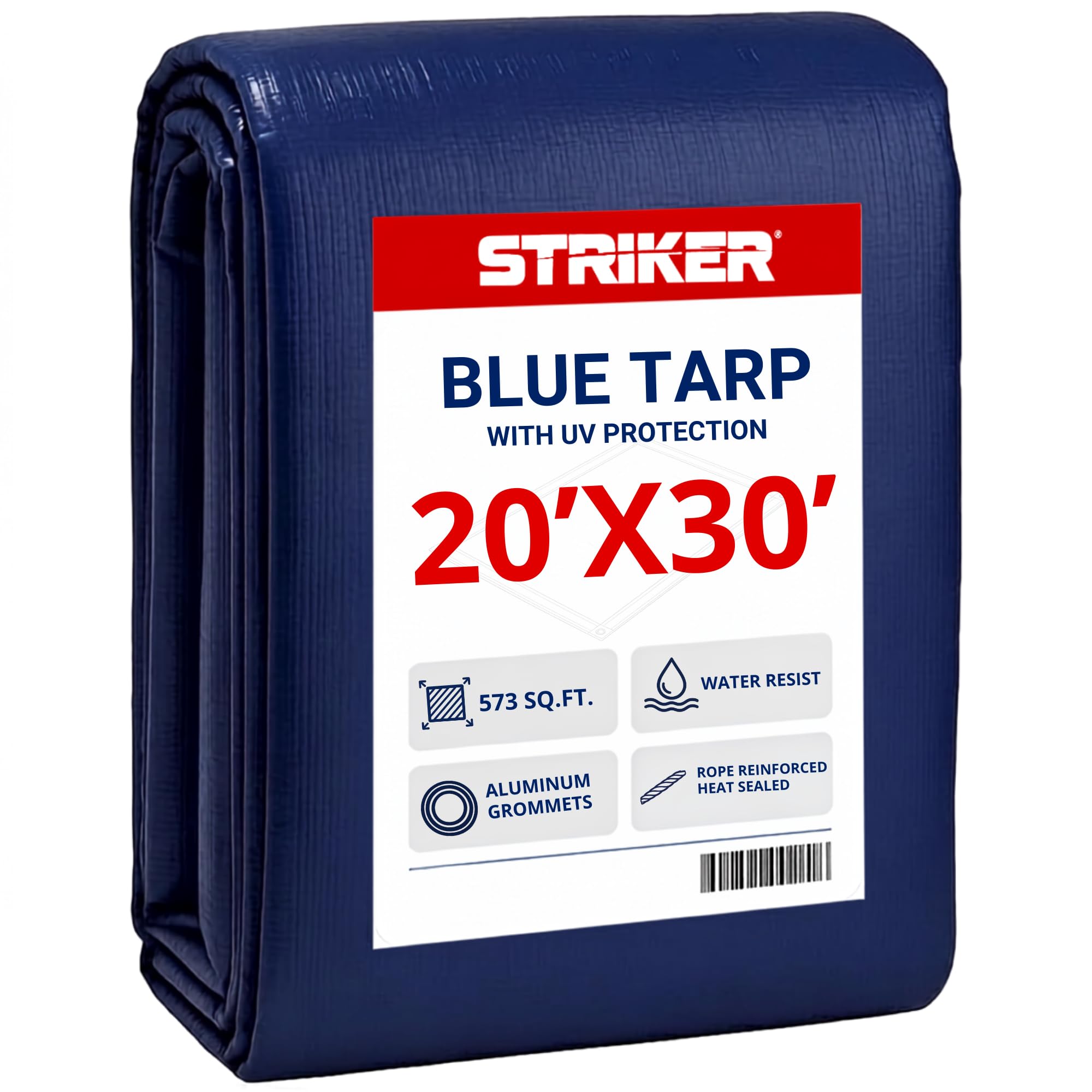 blue stone tarp Striker Tarp, Waterproof, UV Resistent, Covers 573 Sq. Ft 20' X 30' FGKeyWord_Cell Can be used for Design:Lavendel Camping Eckwarderhörne • Finde