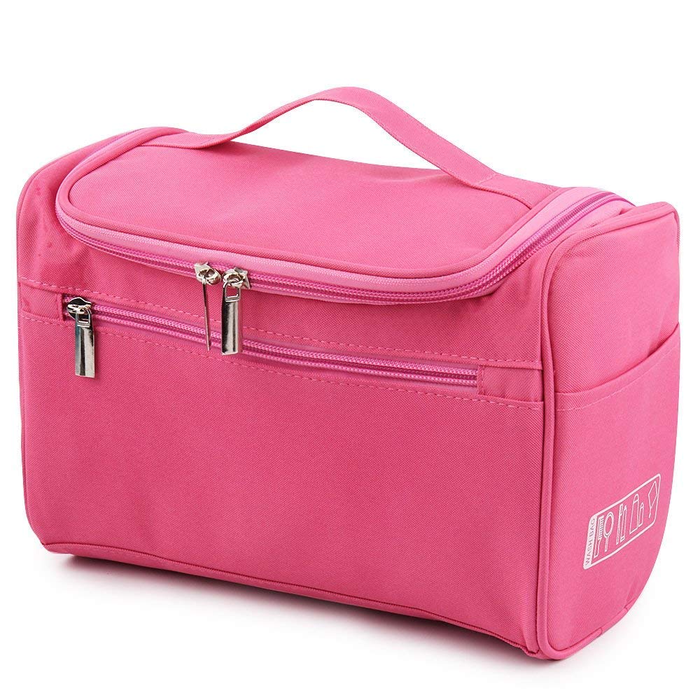 Egab Travel Pouch Toiletry Bag Dopp Kit (Pink)