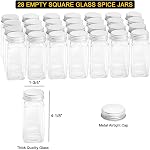 SpaceAid 4 Tier Spice Rack Organizer with 28 Spice Jars, 386 Spice Labels, Chalk Marker and Funnel Set for Cabinet, Countertop, Pantry, Cupboard or Door & Wall Mount