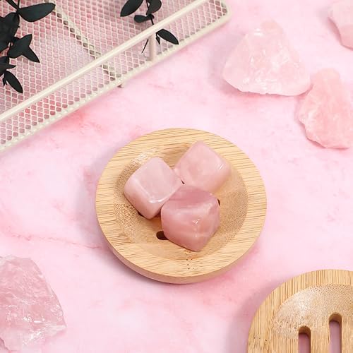 Miniatura 9 de 2 bandejas de bambú para jabón, soporte redondo de bambú para ducha, soporte de madera para ducha, contenedor de almacenamiento para baño, inodoro,