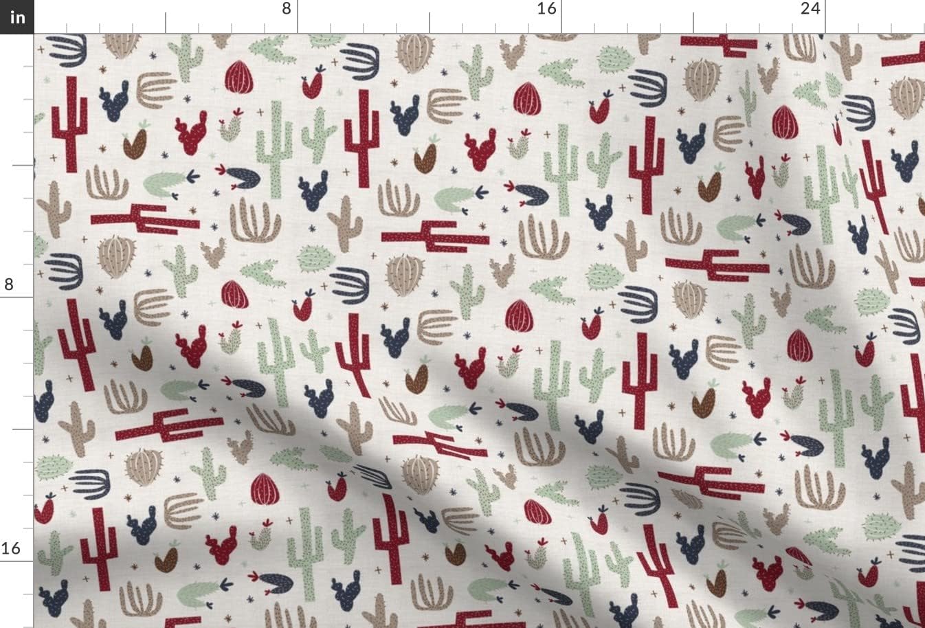 Spoonflower Fabric - Southwest Cactus Succulent Cacti Nature Desert Printed on Minky Fabric by The Yard - Sewing Baby Blankets Quilt Backing Plush