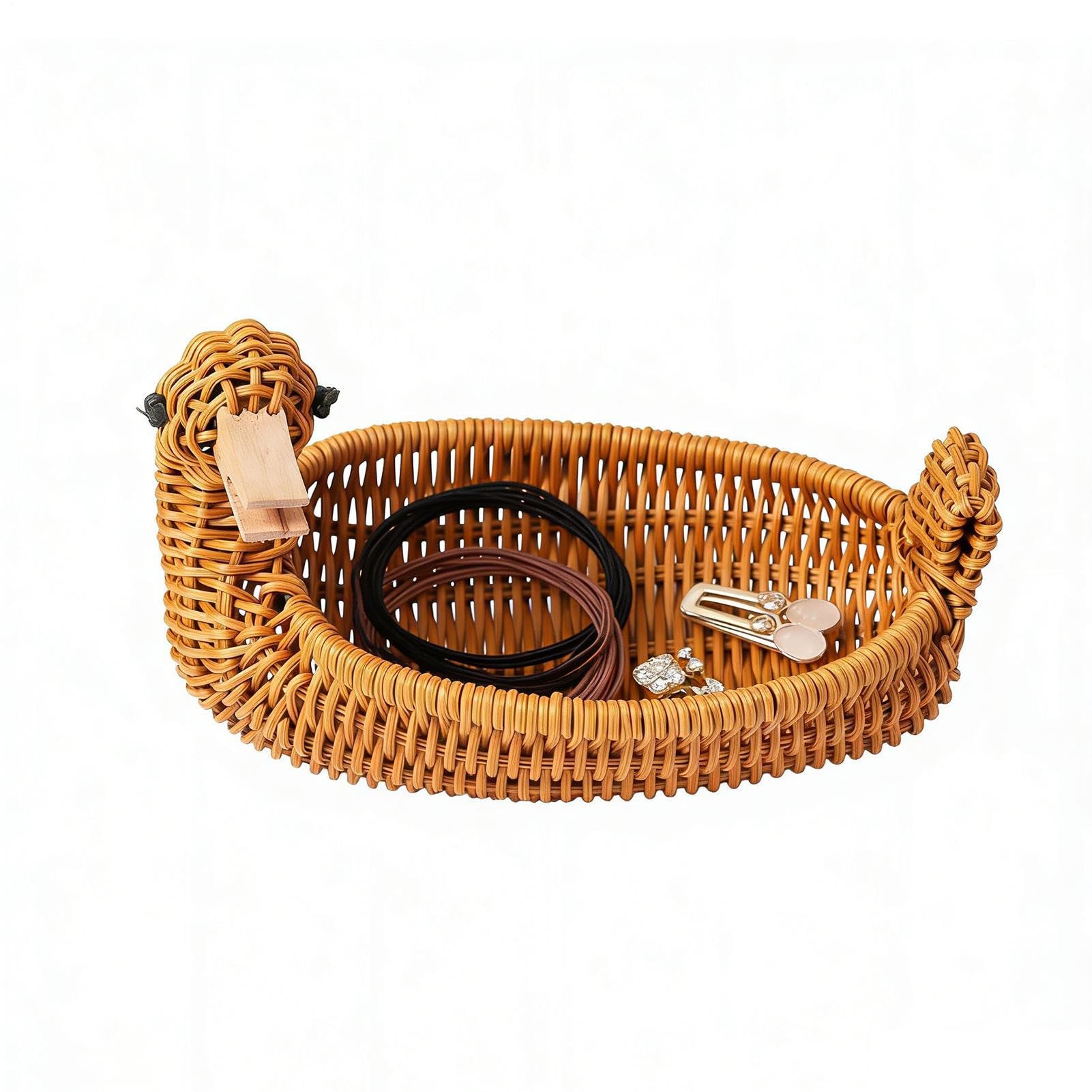 Panier de rangement canard pour salle de bain et paniers de rangement tressés