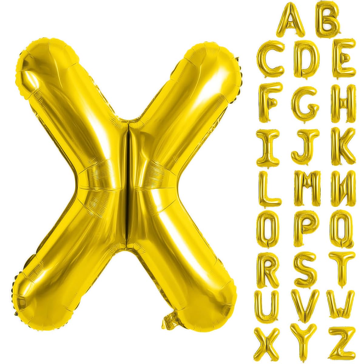 Gold Letter Balloons 40 Inch - Large Letter Balloon Aluminum Foil for Birthday Wedding Anniversary Party Decorations/Letter X YUNSHANGMO
