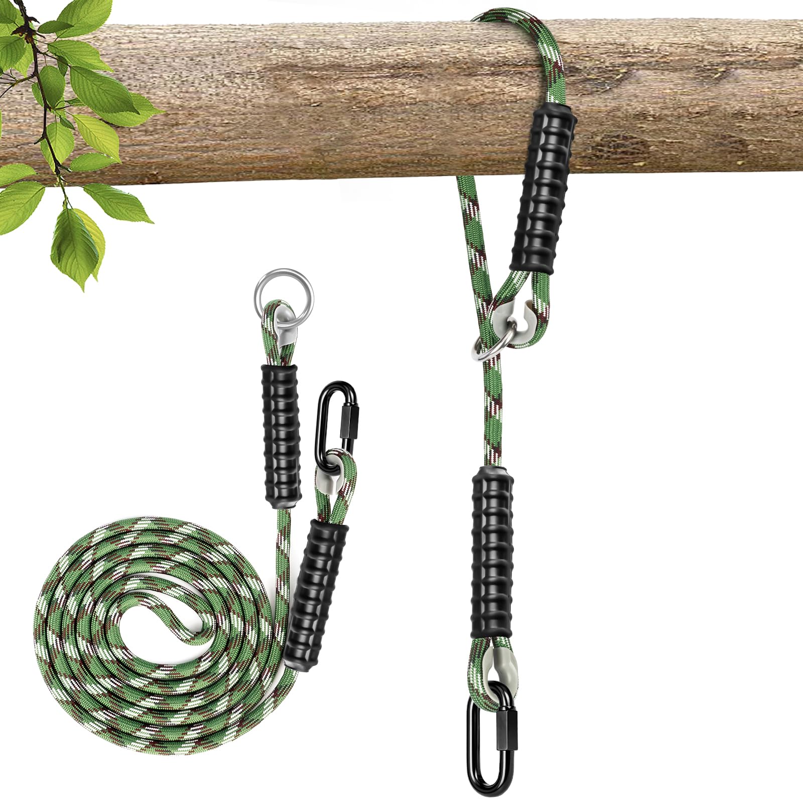 ZoeZure Tree Swing Rope, 453kg Heavy Duty Hammock Tree Strap Hanging Kit