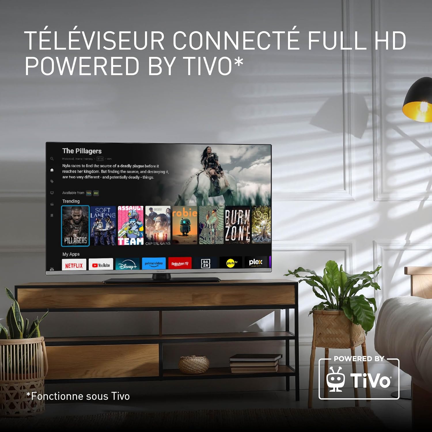 TiVo Smart TV interface with streaming apps