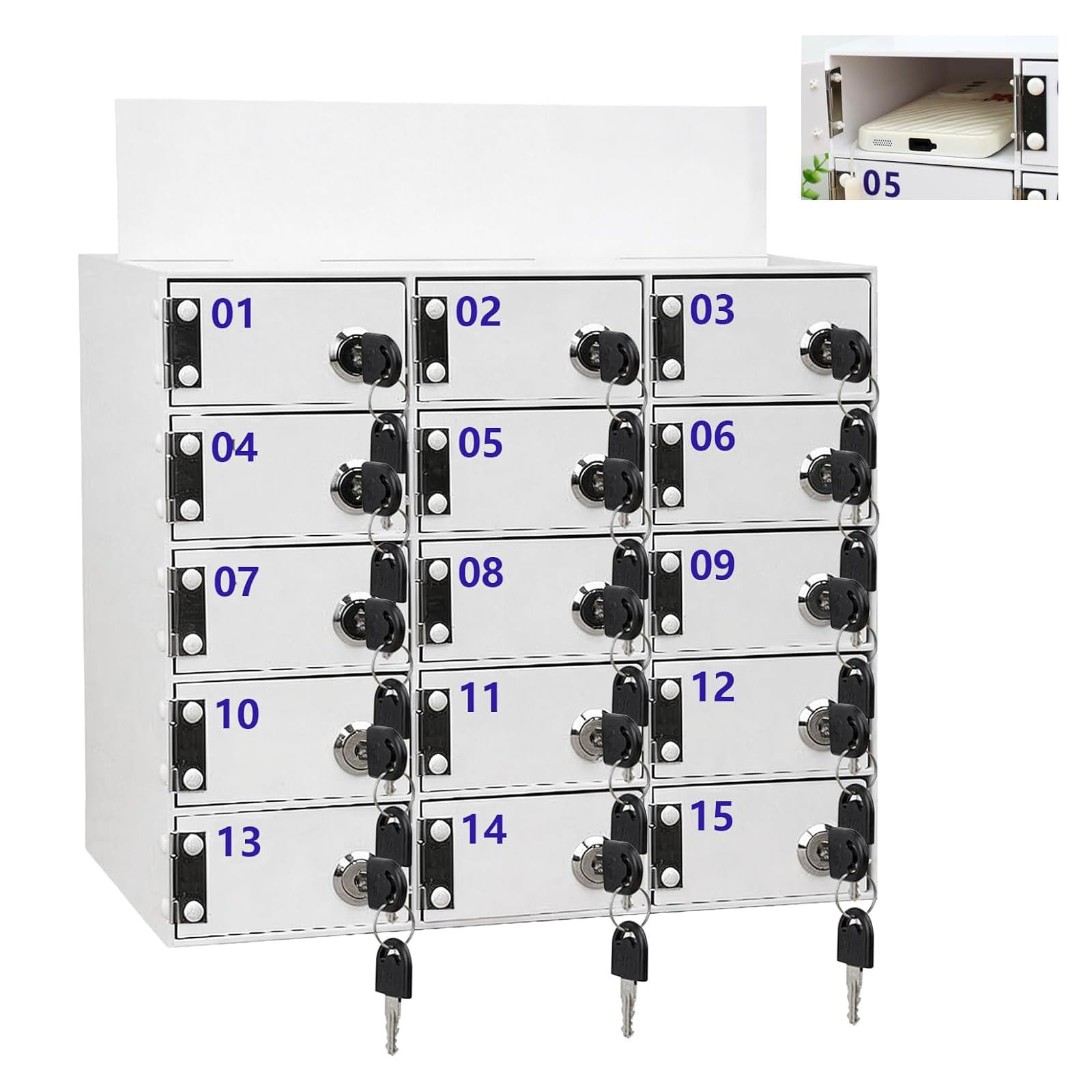 Armoire de rangement portable casiers verrouillables pour classe et bureau