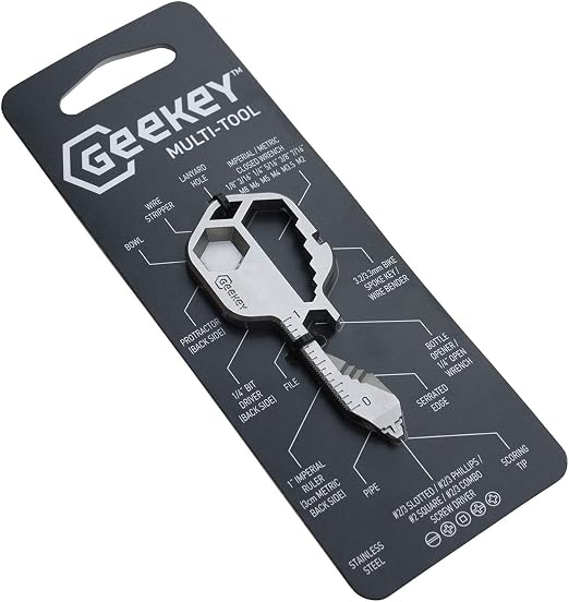 Geekey Multitool – Key Shaped Pocket Tool for Your Keychain w/Bottle ...