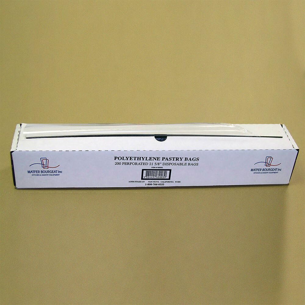 Matfer Bourgeat Disposable Polyethylene Pastry Bags, 21 5/8", Roll of 200
