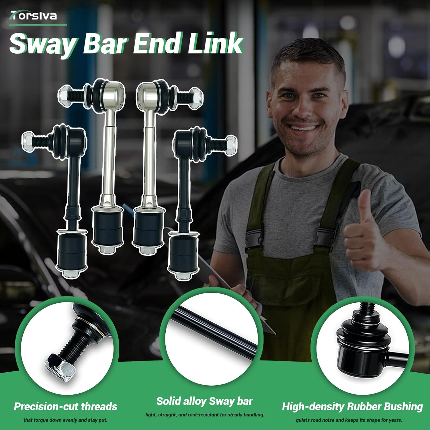 K90681 K90619 4Pcs Front Rear Stabilizer Sway Bar End Links Compatible with Toyota 1996 1997 1998 1999 2000 2001 2002 4Runner