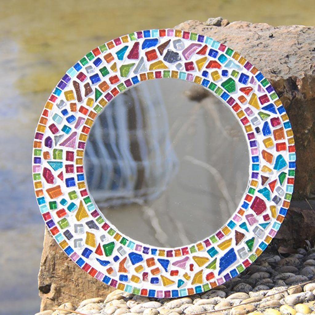 CALANDIS 250 Pieces Vitreous Glass Mosaic Tiles for Arts DIY Crafts Yellow-image-26