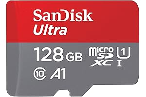 SanDisk 128GB Ultra microSDXC UHS-I Memory Card: Expand Your Storage Capacity
