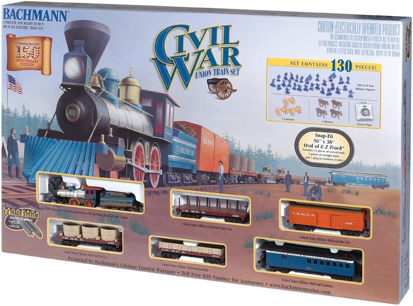 Bachmann Civil War - Union HO Scale Ready To Run Electric Train Set