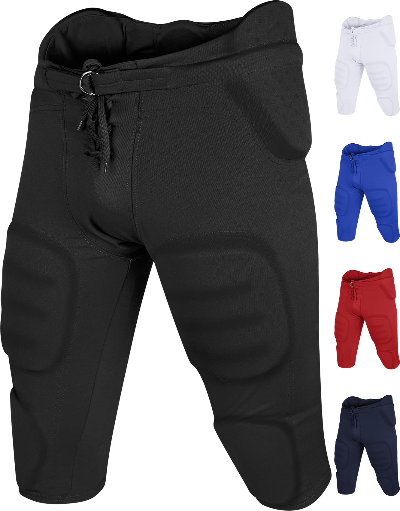 PenveerFootball Pants Adults - Safety Integrated Comfortable Football Practice Pants for Men