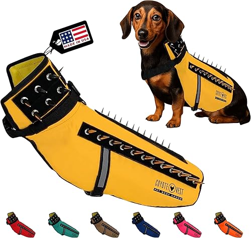 Miniatura 8 de CoyoteVest Chaleco de protección de arnés para perro, accesorios reflectantes para perro con picos para proteger a tu mascota de ataques de animales