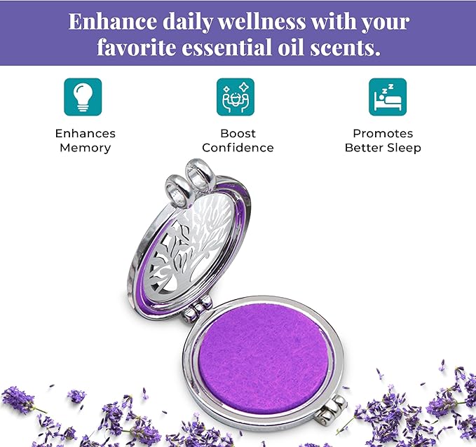 Difusor de Aromaterapia Colgante de Acero Inoxidable con Almohadillas miniatura 4