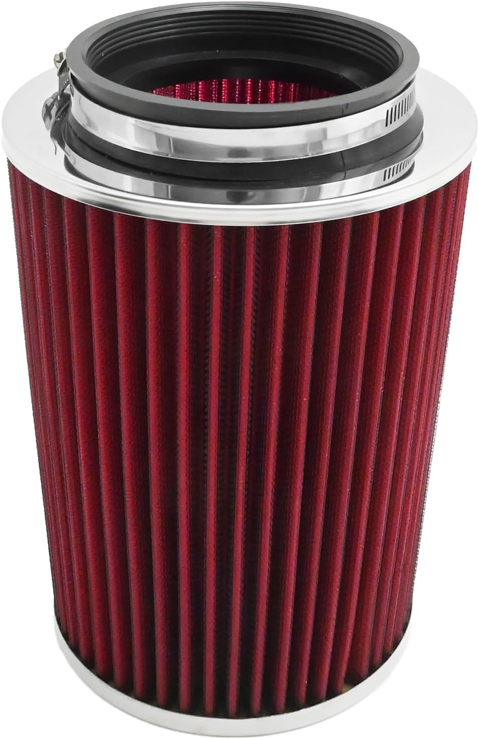 Anxingo 4-Inch 102 MM Inlet Round Taper Cone Air Filter Cleaner, Washable Reusable for Car and Motorcycle