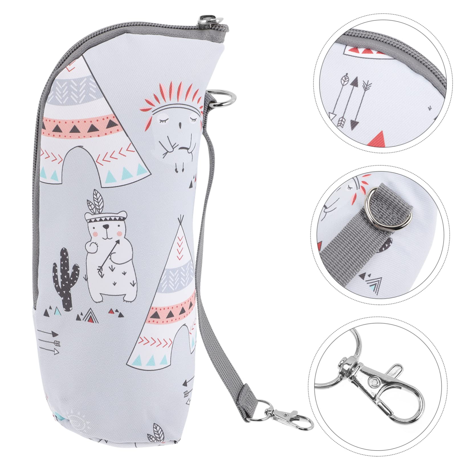 BESTonZON 4pezzi Borsa Termica Per Biberon Isolata Porta Biberon Portatile Per Viaggi Sacchetto Termico Per Latte Mantiene Caldo Ore Design Con Zip Per Genitori Pratici