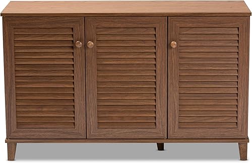 Miniatura 5 de Baxton Studio Armarios para zapatos, talla única, nogal