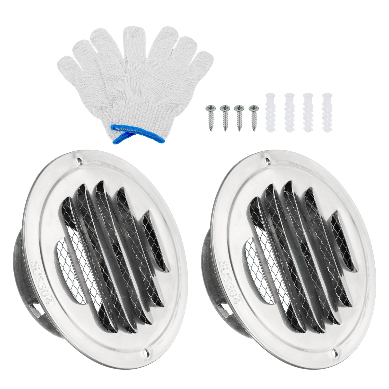 PATIKIL 3" Round Soffit Air Vents