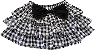 Saia Cheerleader plissada Recém-nascido Infantil Bebê Meninas Primavera Verão Xadrez Laço Saias Tule Tutu Saias