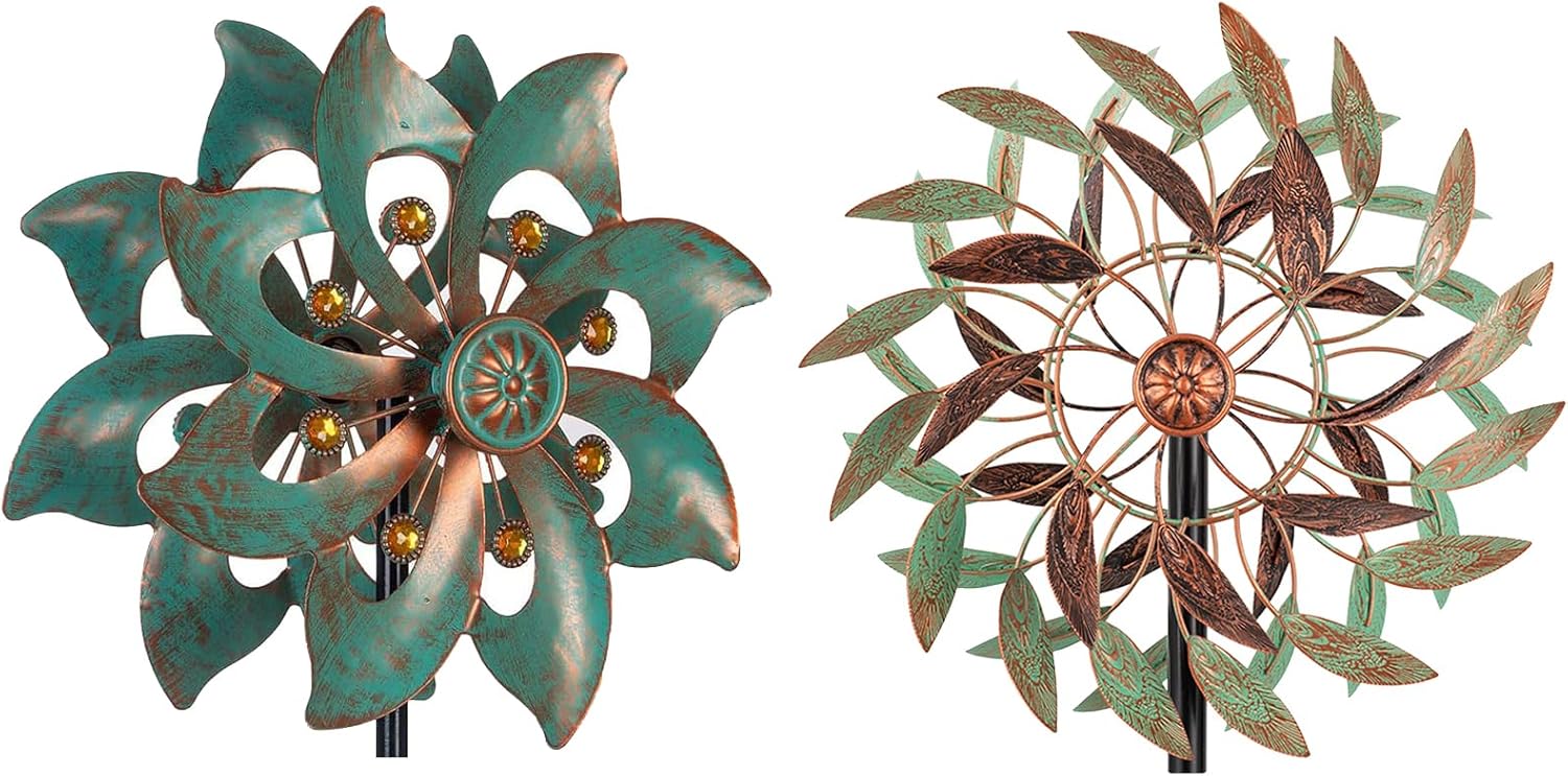 VEWOGARDEN Garden Decor Wind Spinners+360° Outdoor Wind Spinners for Yard Garden Lawn Patio Decorations