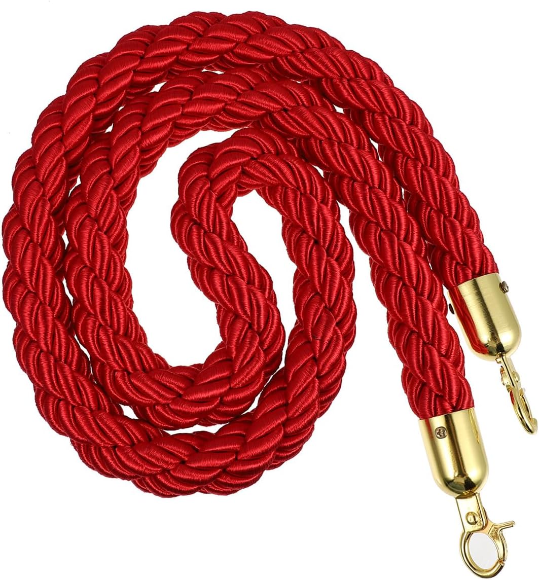 Convenient Lanyard Hemp Rope Guard Bar Reusable Safety Harness Lanyard Red