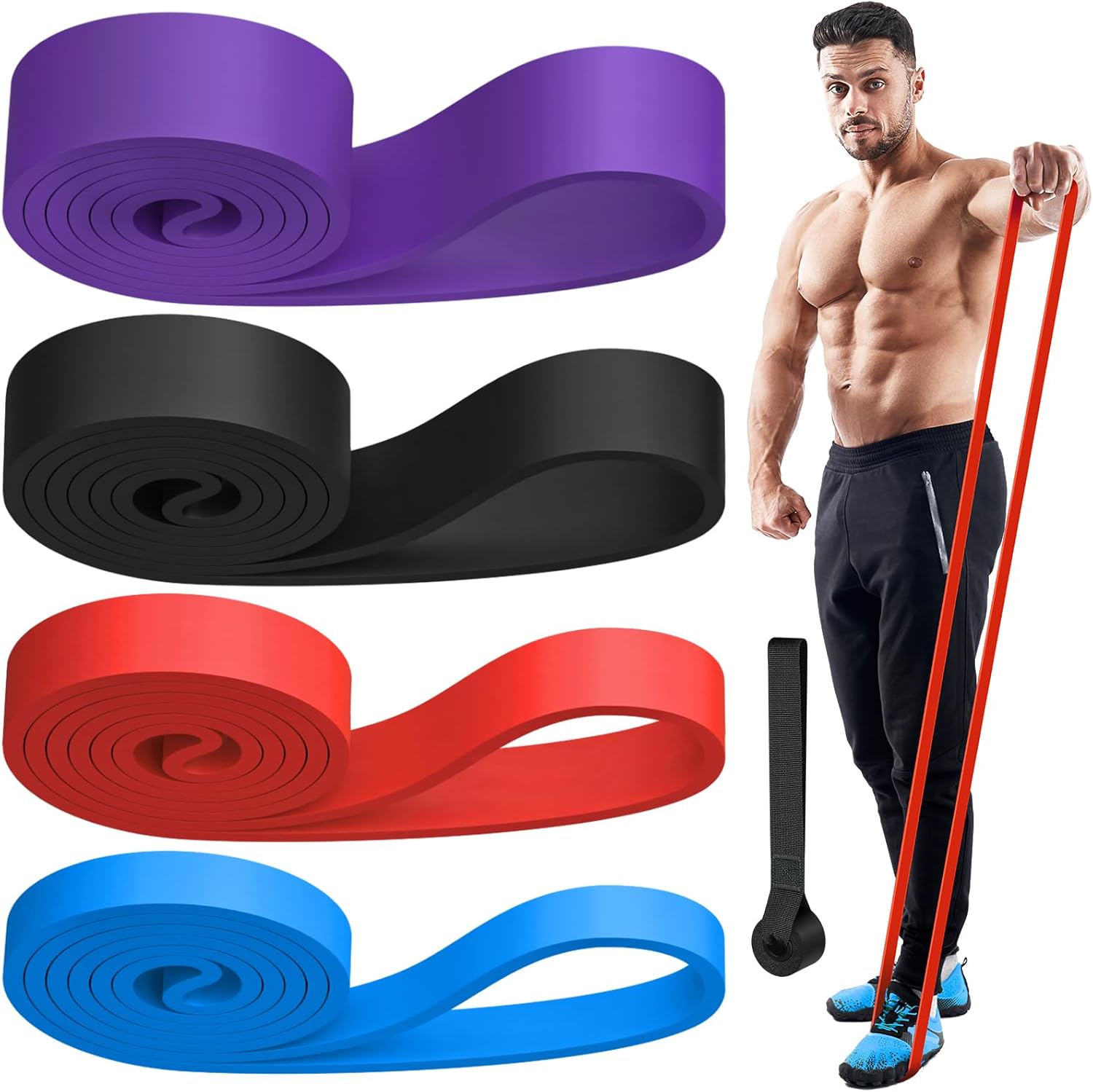 ROELPLAY Resistance Band, Exercise Bands, Pull Up Assistance Bands