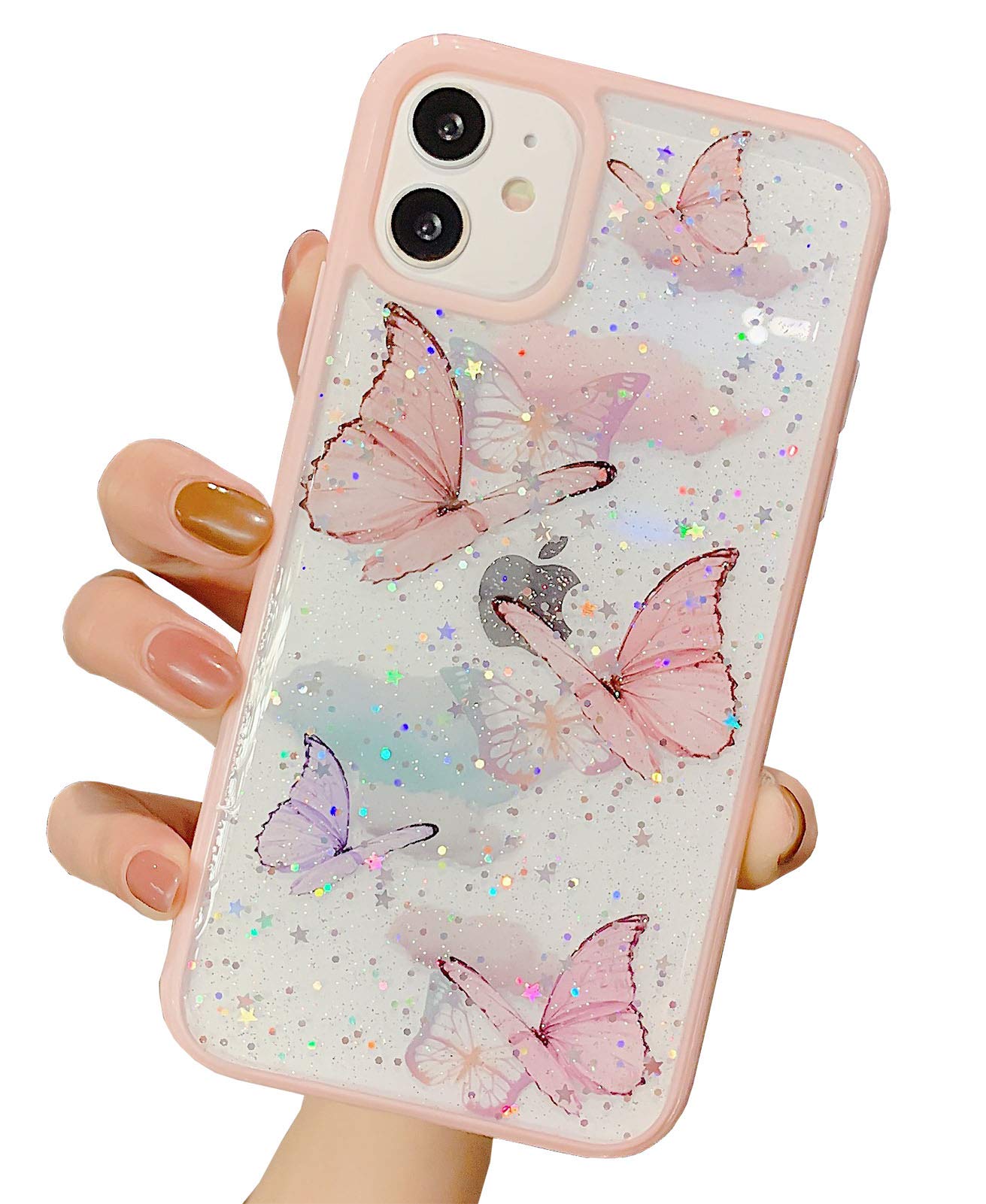 Kerzzil Cute Bling Glitter Iphone 11 Case Clear Fashion Shiny