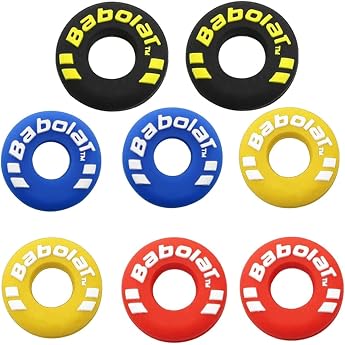 Tennis Racket Shock Absorber Pack of 8 Tennis Damper Tennis Racket Vibration Damper Tennis Racket Damper Letter Silicone Shock Absorber Tennis Racket Damper for Tennis Players