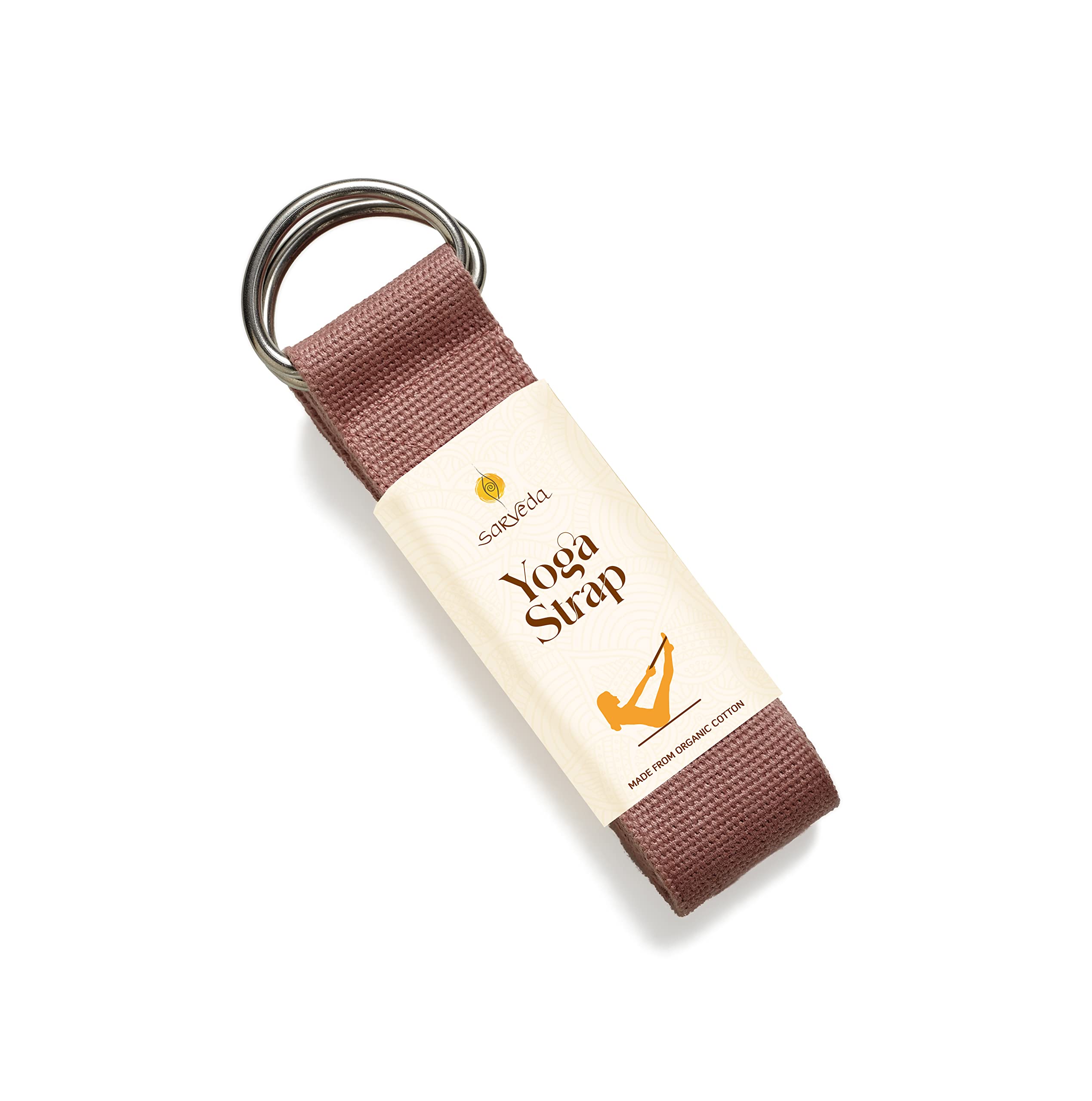 Sarveda Yoga Belt | Organic Cotton Strap for Stretching | Yoga Practitioners & Gym-goers | Rose (B0BS8YS7G9) Amazon Price History, Amazon Price Tracker