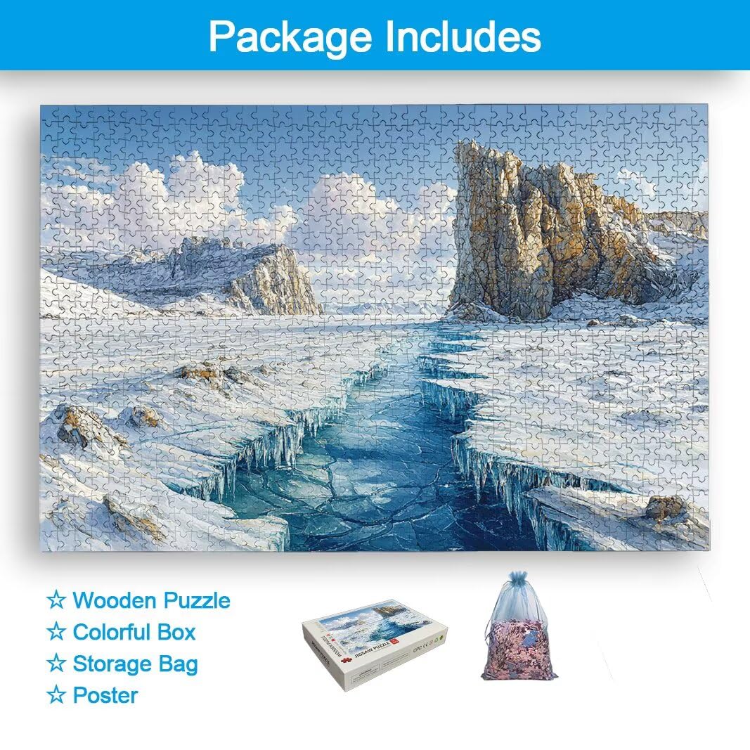 Puzzle 2000 Pièces Adultes, Puzzle 2000 Pieces Hiver, Cadeau Femme -2112