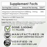 Vista 2 de Nootropics Depot Magtein Magnesio L-treonato en polvo 4.23 oz Suplemento mineral, natural Apoya la función mitocondrial, función cognitiva