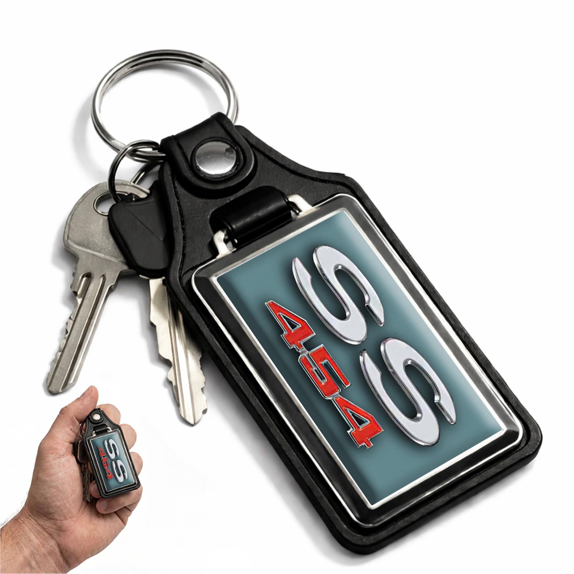 1970 Compatible with SS 454 Engine Misty Turquoise Emblem Design