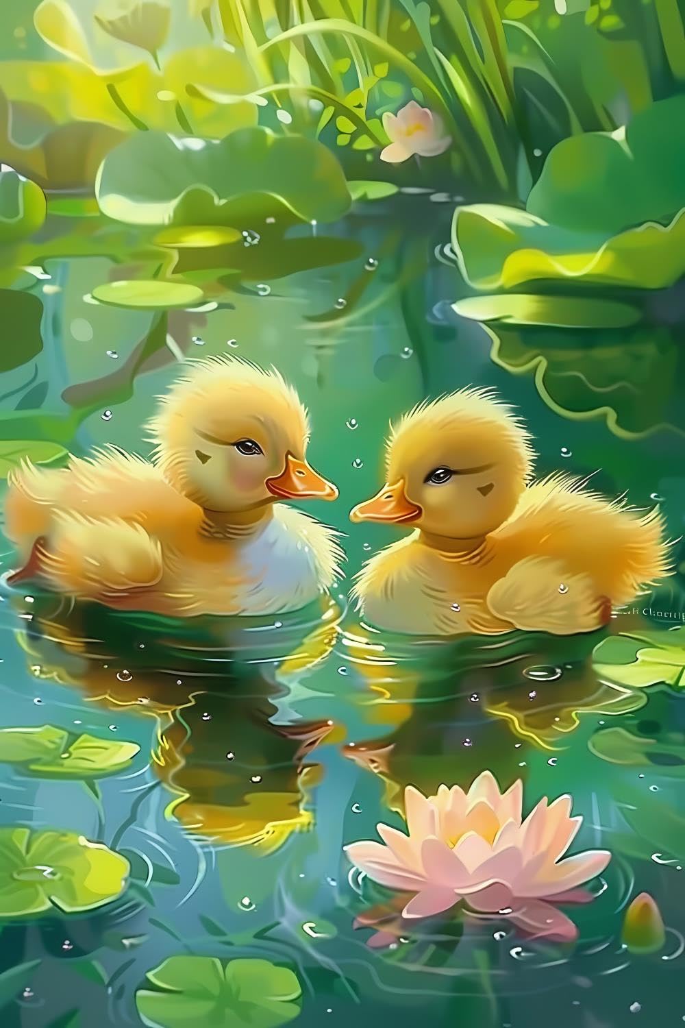 Amazon.com: 5D The Cute Ducks Diamond Painting Set for Adults